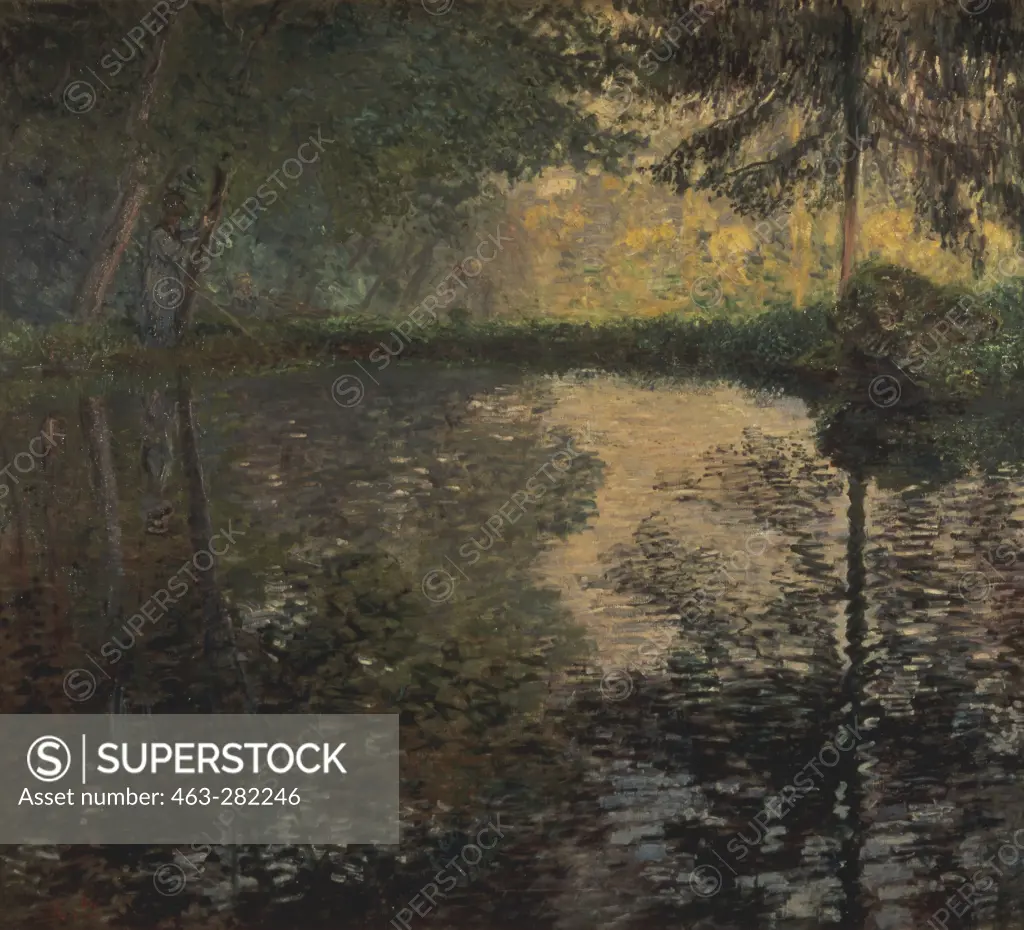 Monet / Pond in Montgeron / 1876