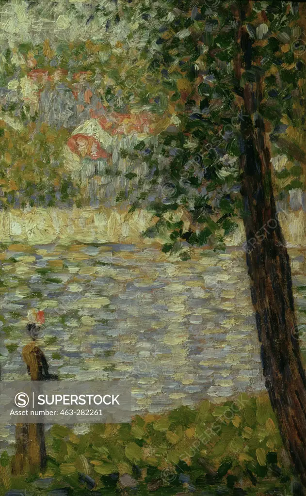Seurat / Morning Stroll / Painting, 1884