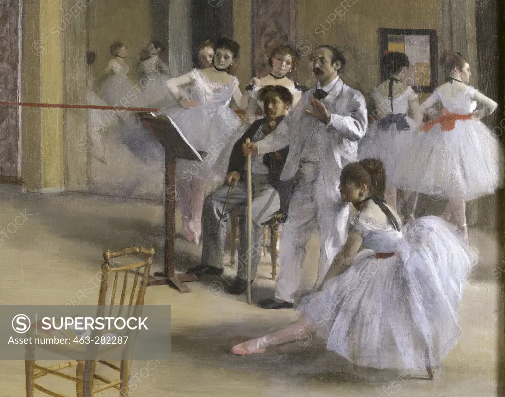 E.Degas / Ballet room at the Peletier