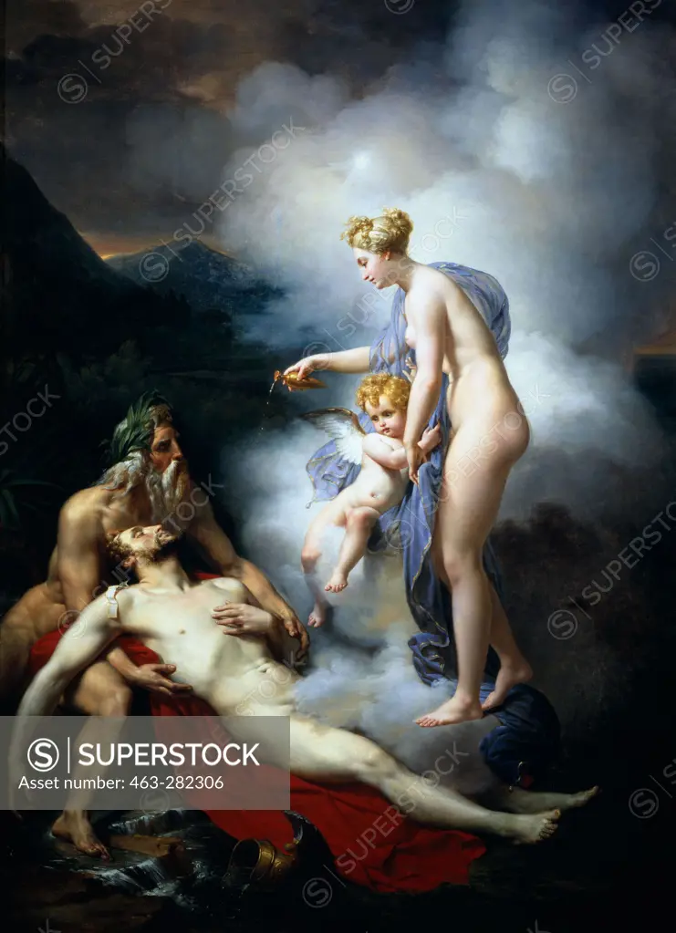 Venus heals Aeneas / French painting