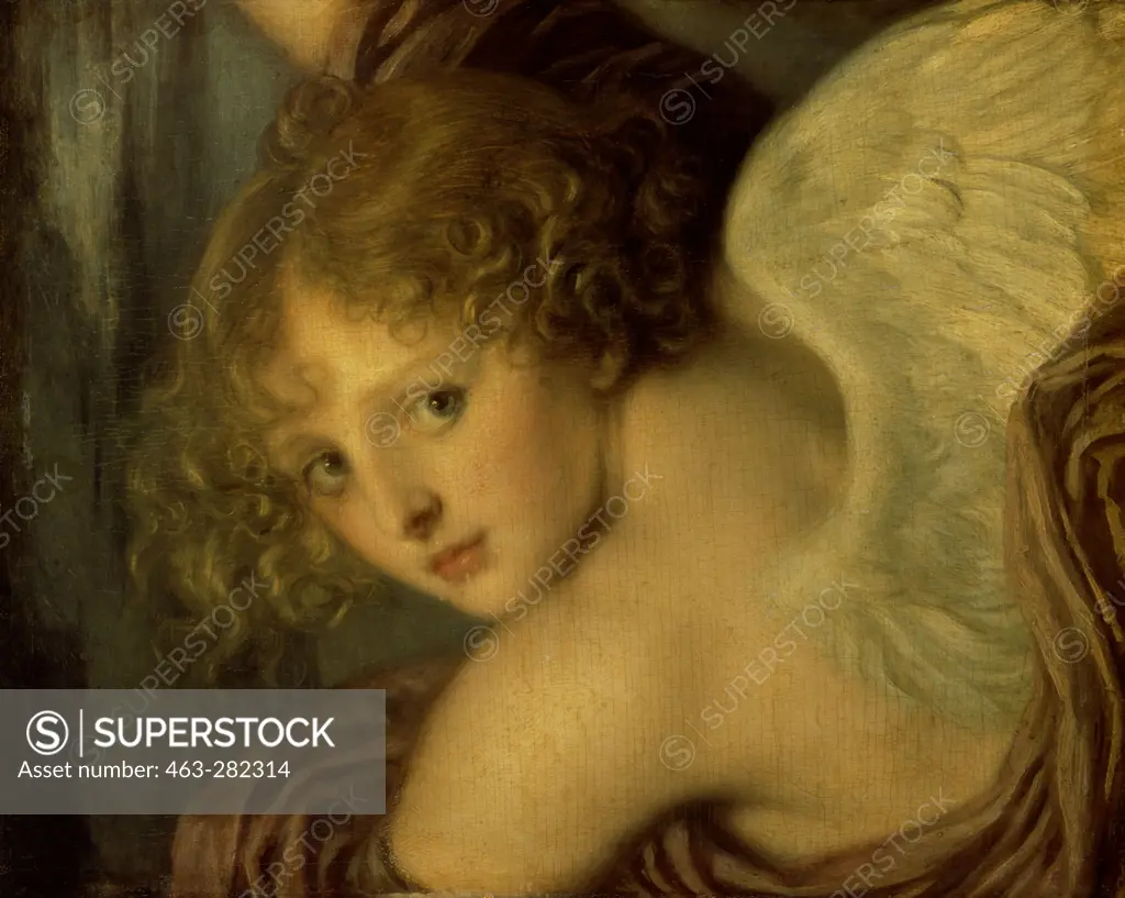 J.B.Greuze / Head of Cupid / 1786
