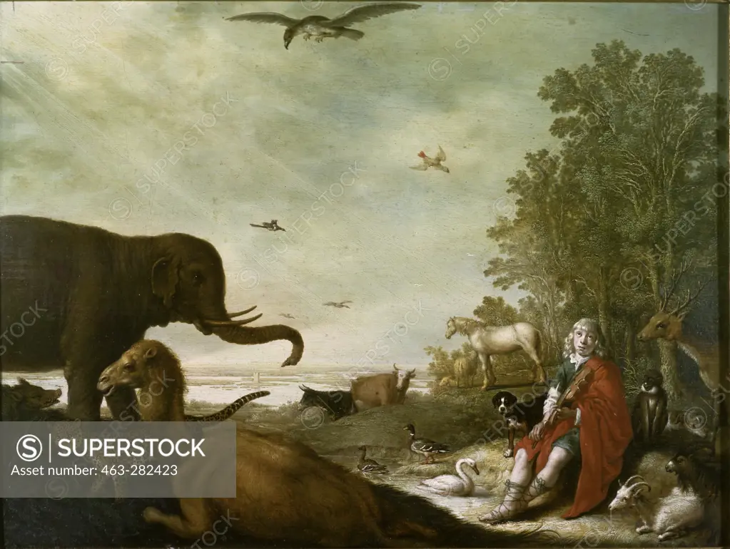 Aelbert Cuyp, Orpheus and the animals