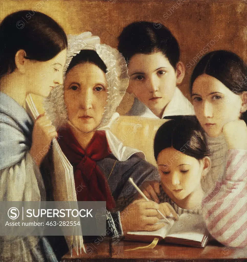 Jenatski Family / Russian painting/ 1840