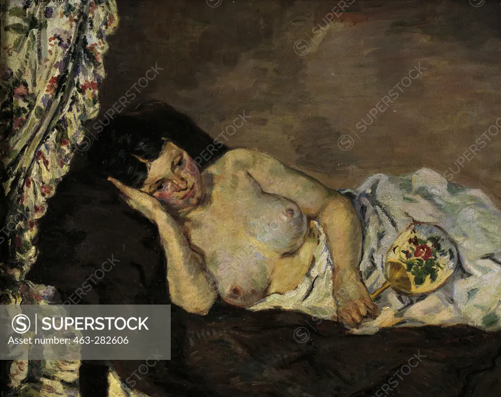 A.Guillaumin / Reclining nude / 1877