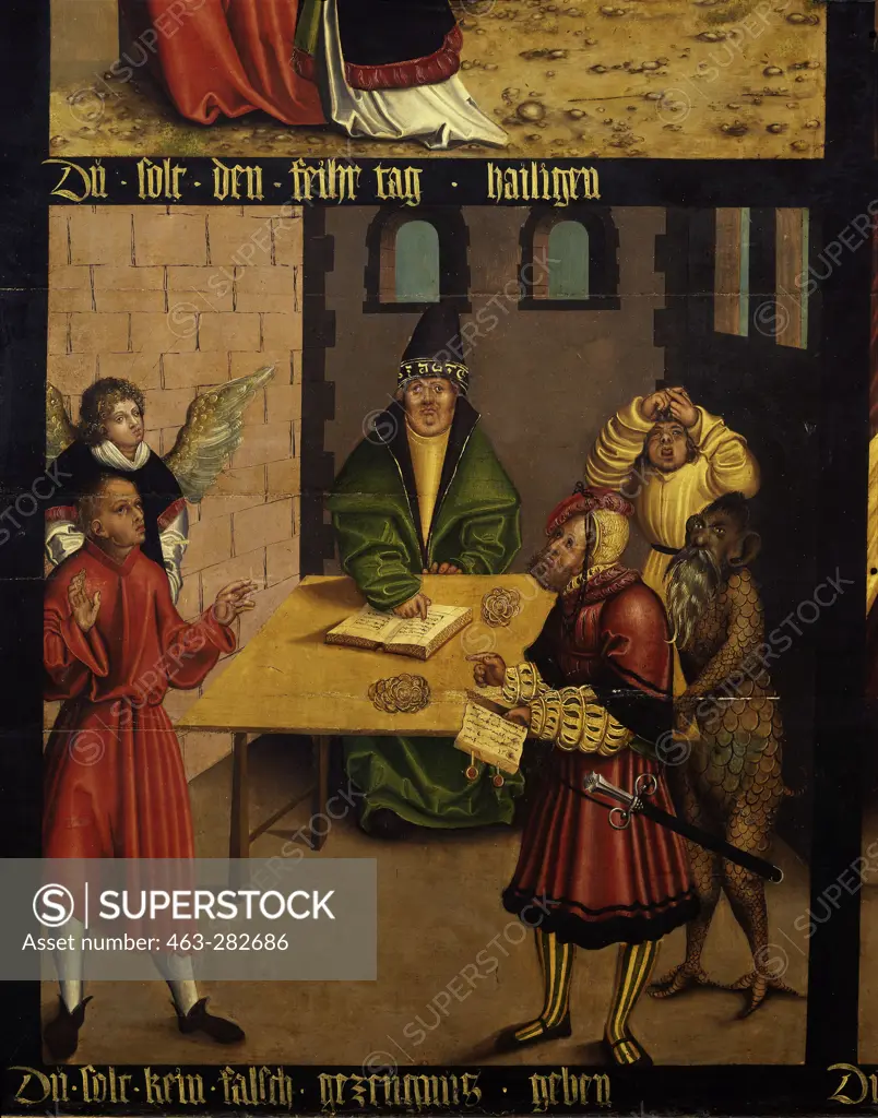 L.Cranach the Elder/8th Commandment/1516