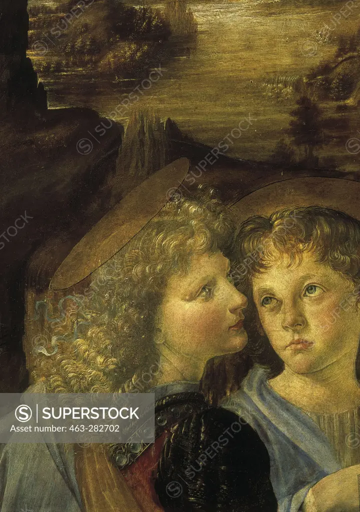 Da Vinci & Verrocchio/Baptism of Christ