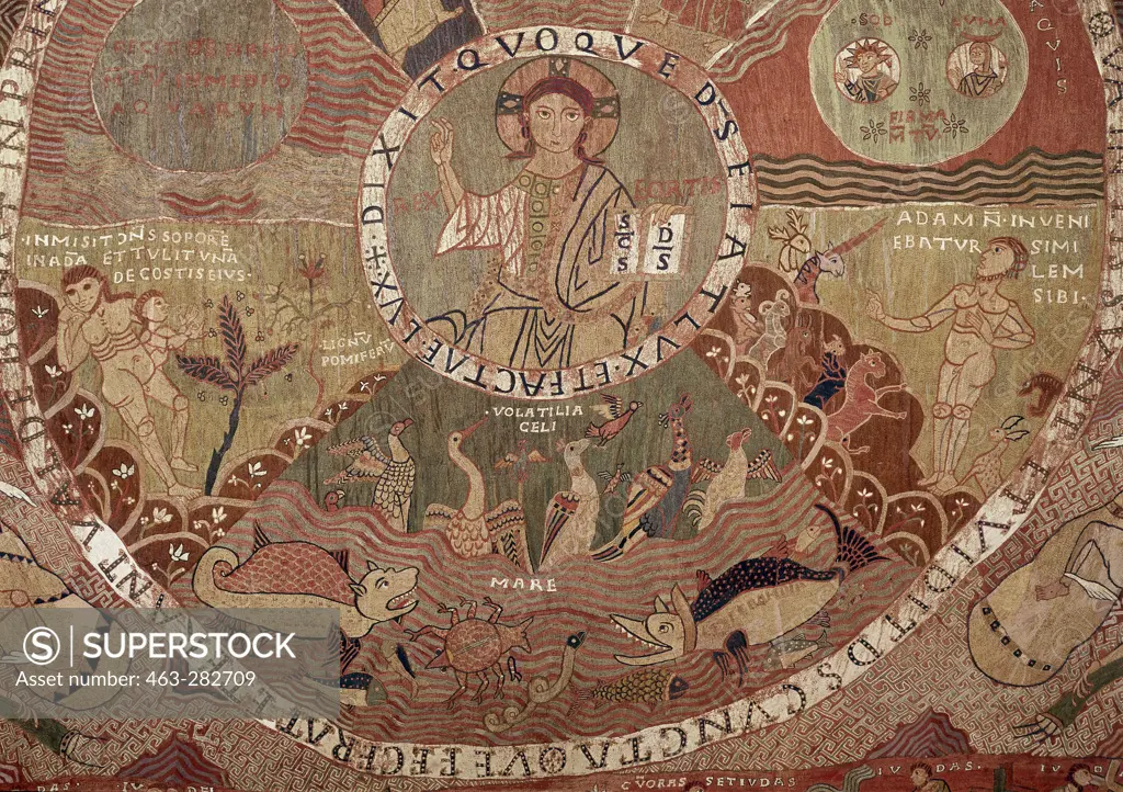 Spanish tapestry / 12th century