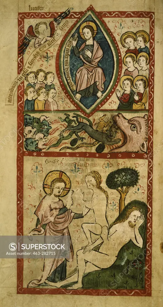 Fall of Lucifer & Creation of Eve/c.1360