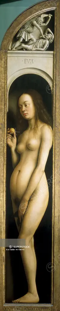 Jan van Eyck, Ghent Altarpiece, 'Eve'