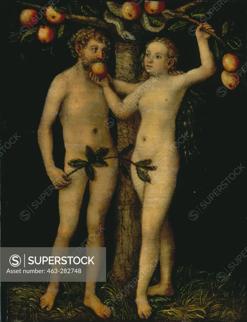 L.Cranach the Elder/Adam and Eve/c.1546