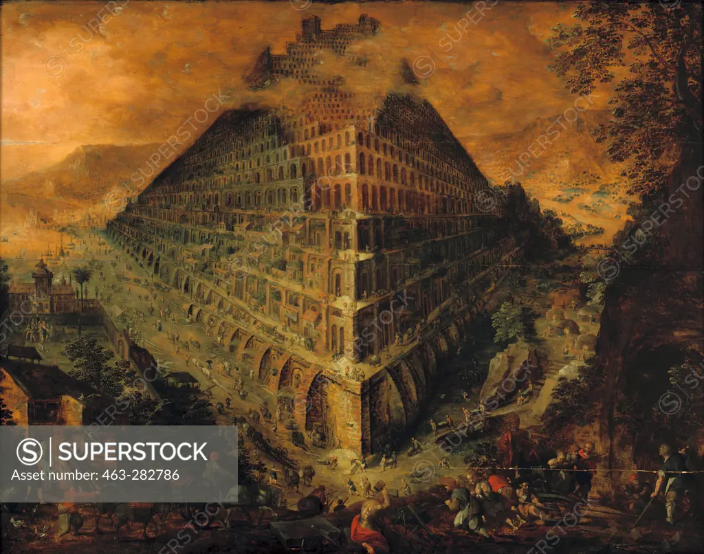 The Tower of Babel / Valckenborch