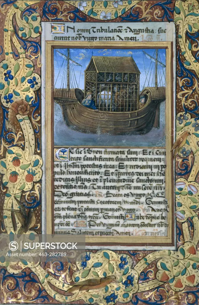 Noah's Ark / Book illumiation 1490