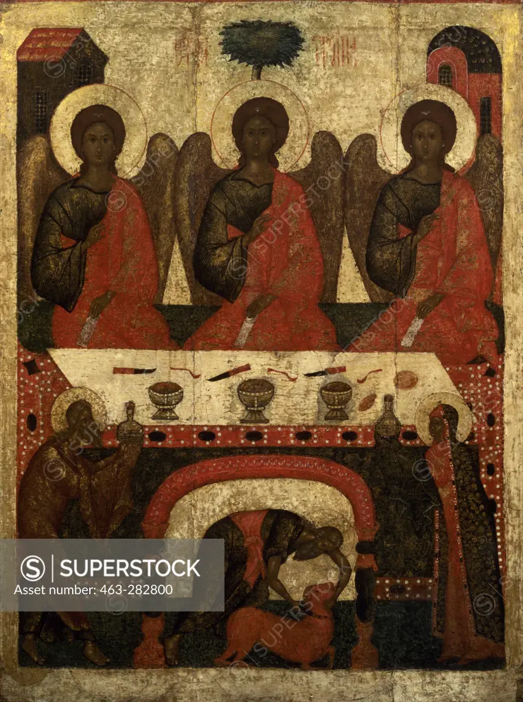 Three Angels & Abraham / Russian Icon