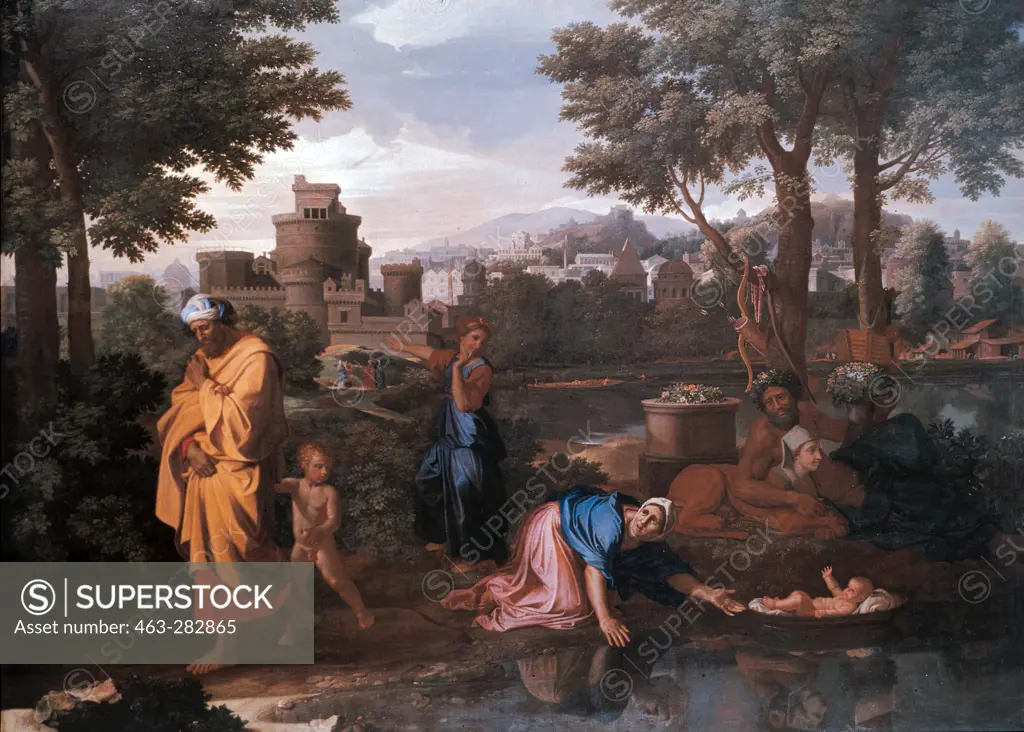 Abandonment of Moses / Poussin / c.1624