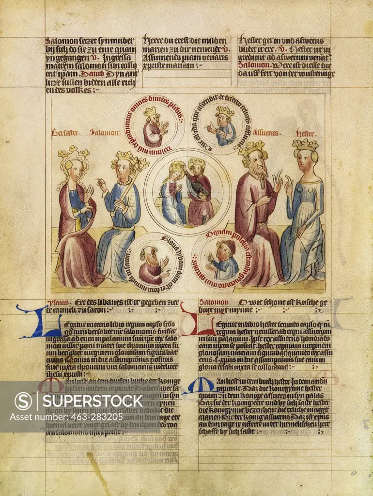 Mary's coronation / Pauper's Bible 1440