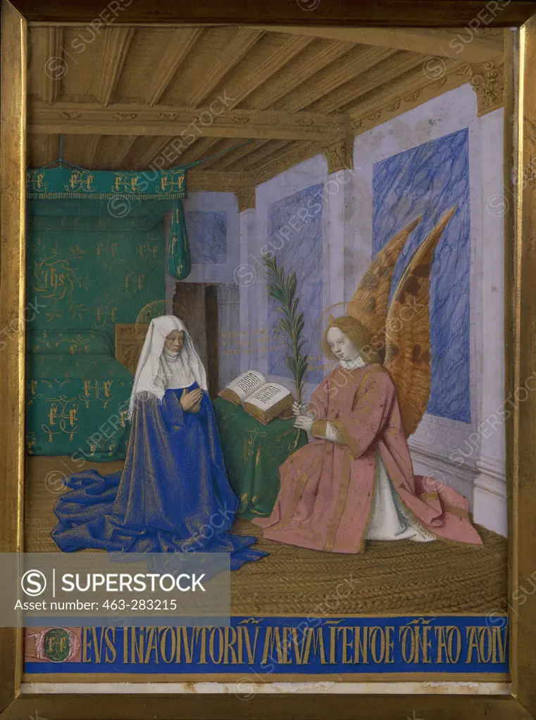 J.Fouquet, Annunciation to Mary/ Illum.