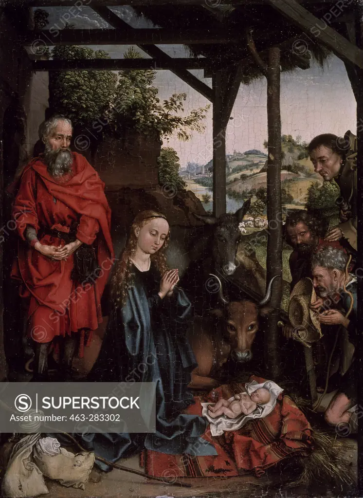 Birth of Christ /Paint.by Schongauer/C15