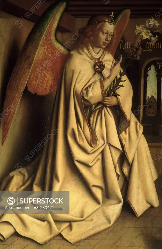 Jan v.Eyck, Ghent Altar, Angel / 1432