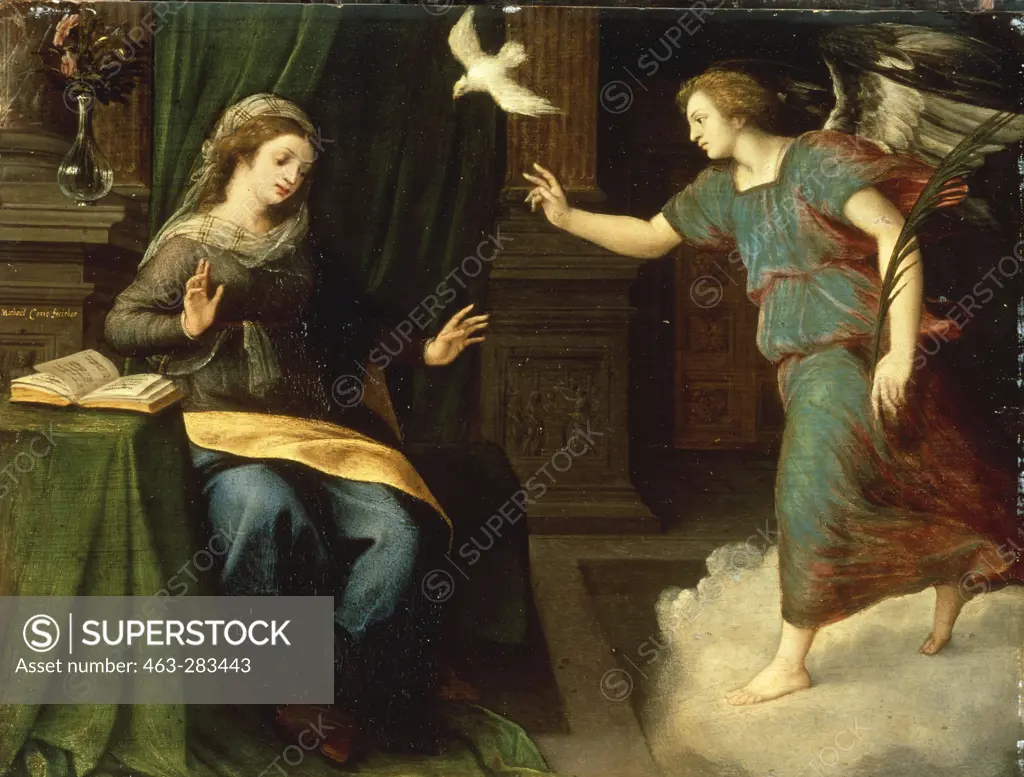 M.Coxie / Annunciation to Mary / C16th