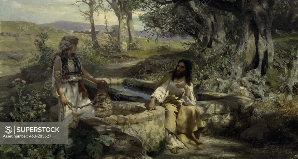H.Siemiradzki, Christ & Samaritan Woman
