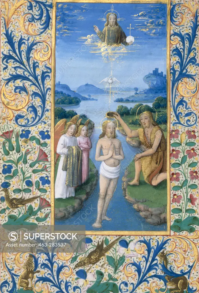 Jesus Baptism / Illumination / 1490