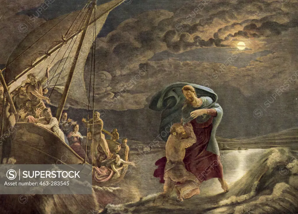Christ walks on the sea / Runge / 1806/7