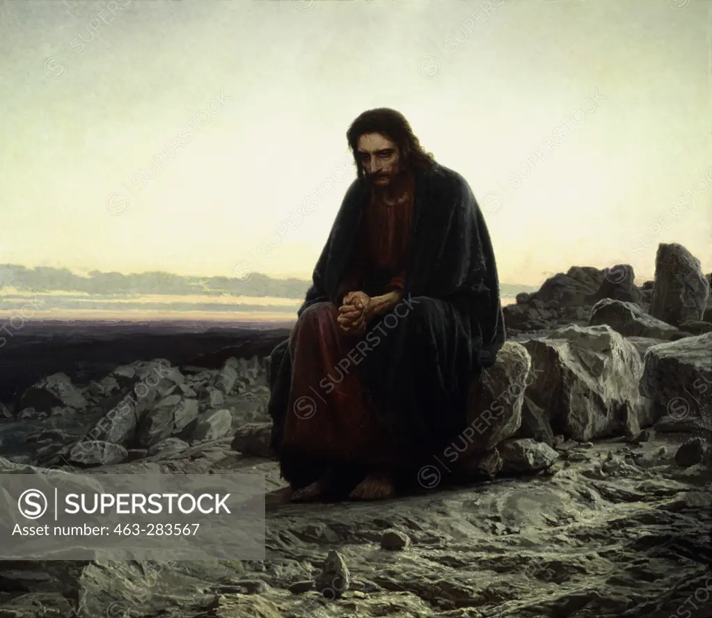 Christ in the Wilderness/ Kramskoi/ 1872