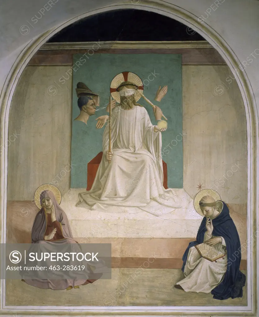 Fra Angelico / Mocking of Christ /Fresco