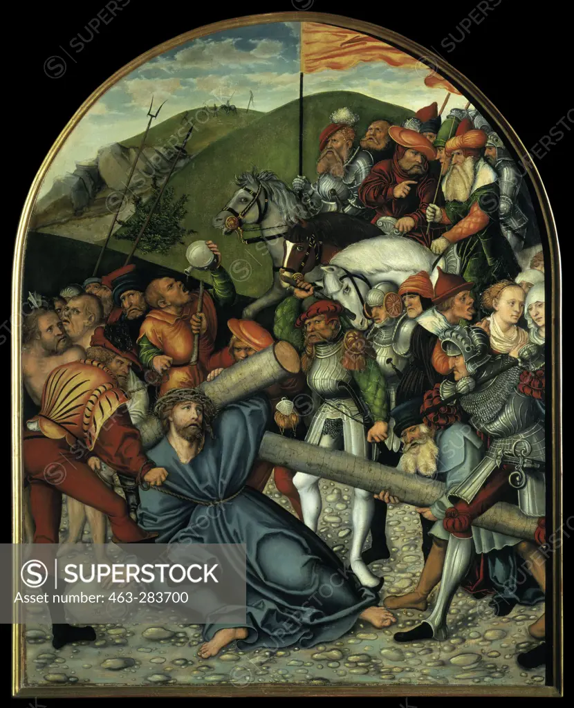 L.Cranach th.E./Carrying the Cross/ 1538