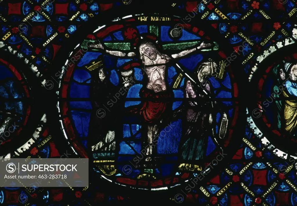 Christ on the Cross / Stained glass