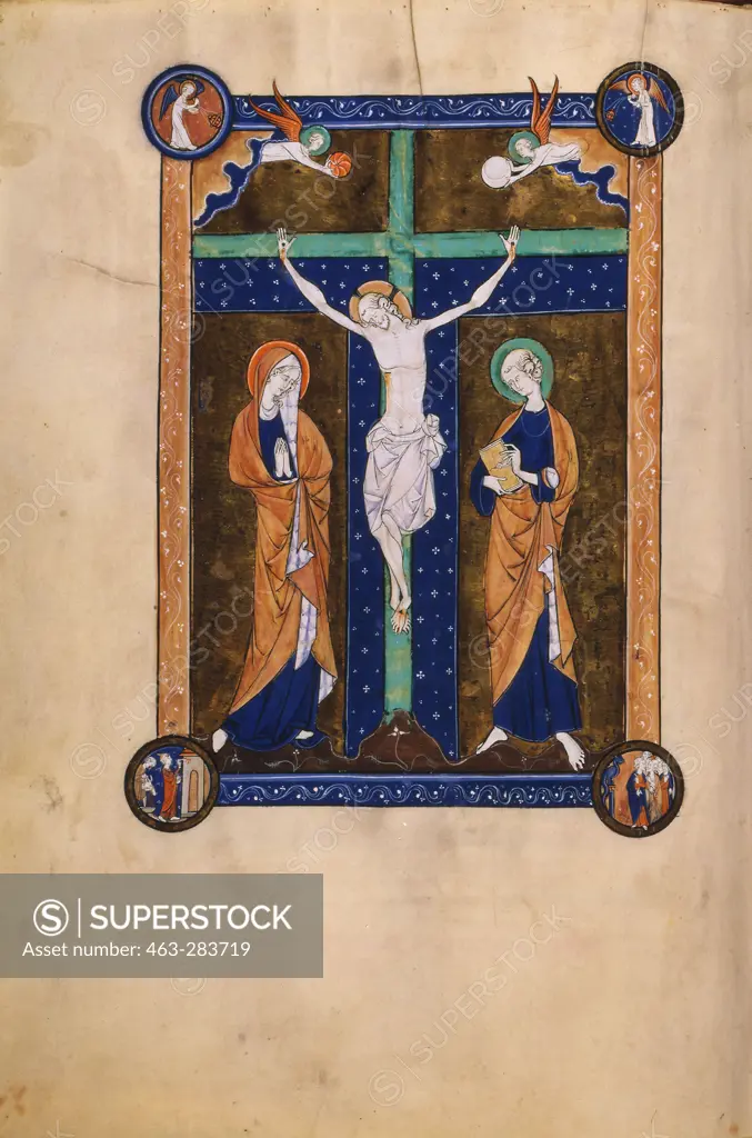 Crucifixion / Mass book / C13th