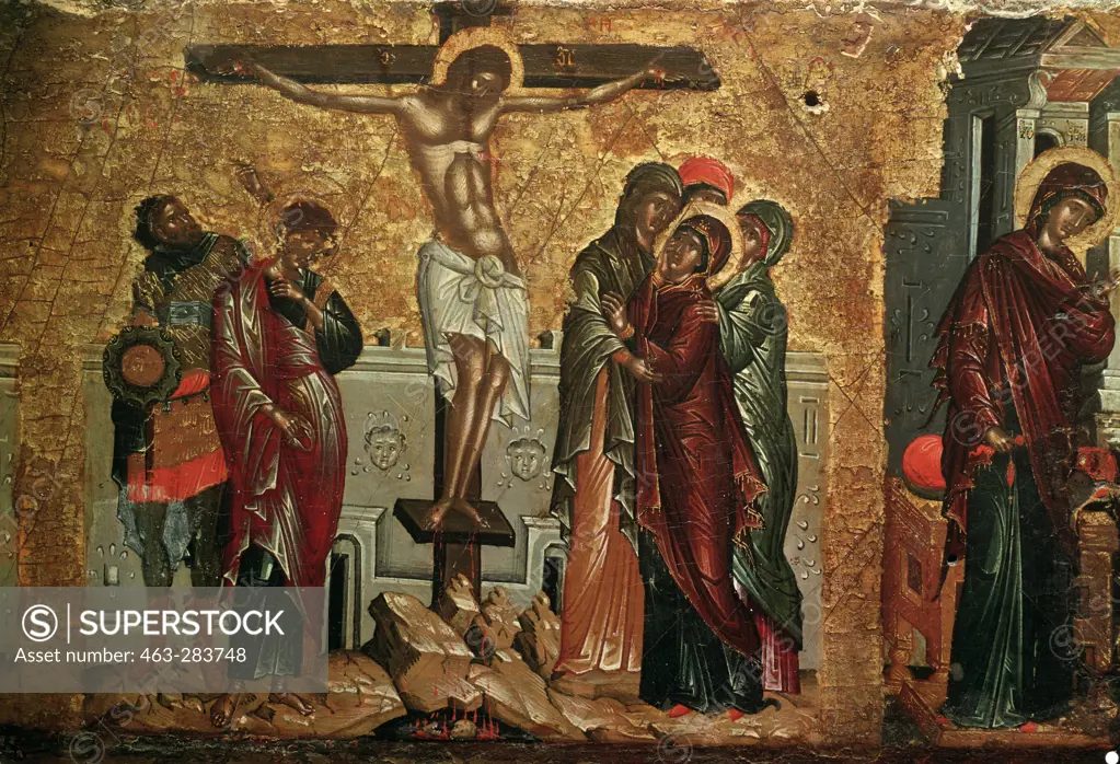 Crucifixion of Christ / Greek Icon