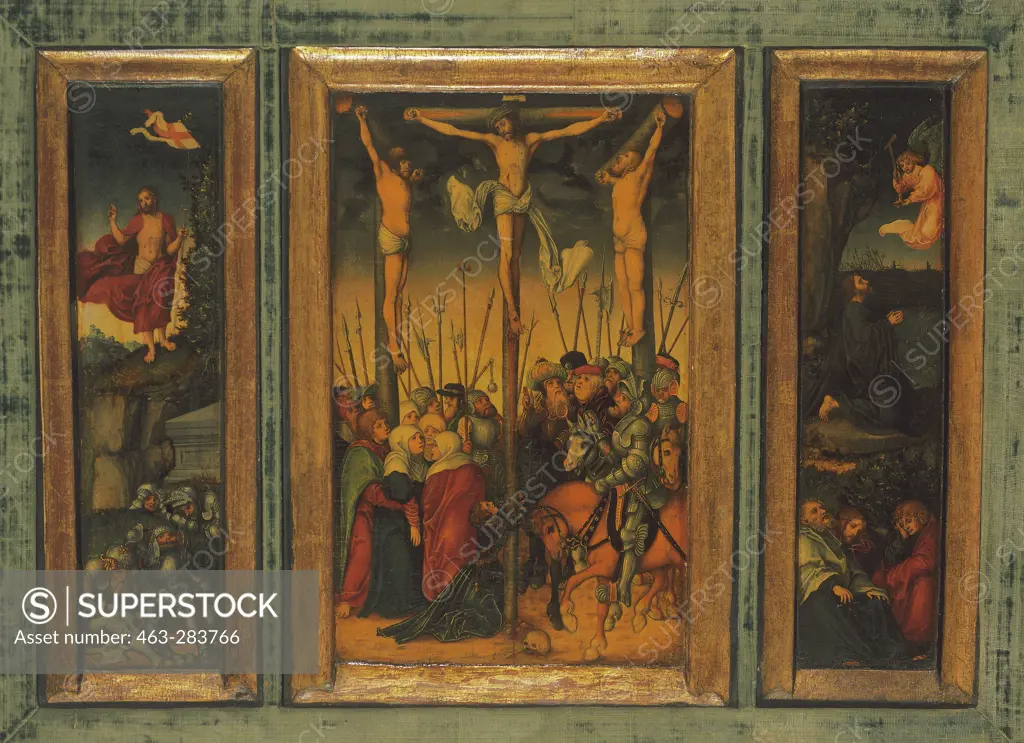 L.Cranach t.E / Crucifixion Triptych