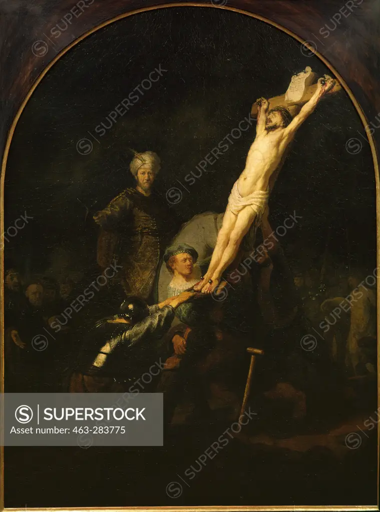 Rembrandt, Die Kreuzaufrichtung -  - 