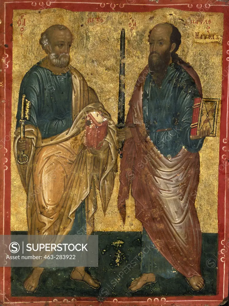 Peter and Paul / Russian icon / C15th