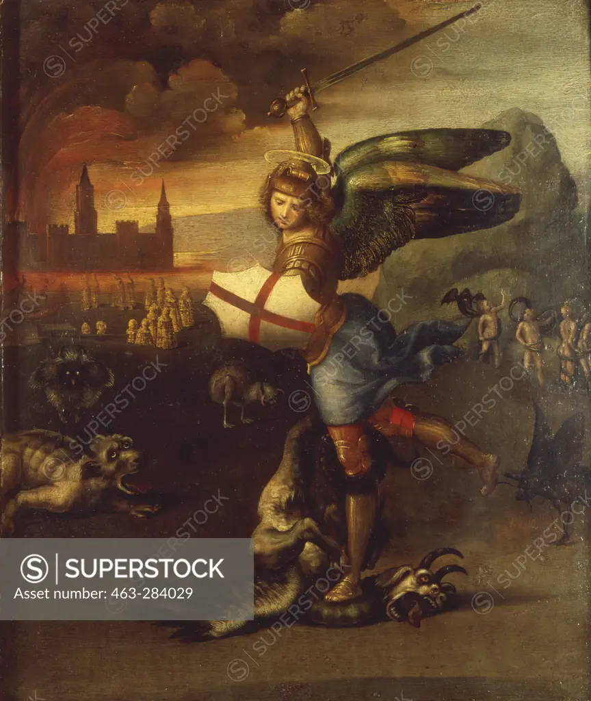 Raphael/St.Michael and the dragon/c.1504