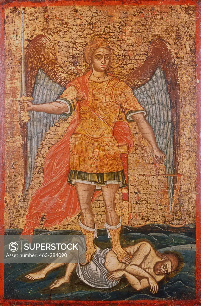Archangel Michael / Serbian Icon / C18th