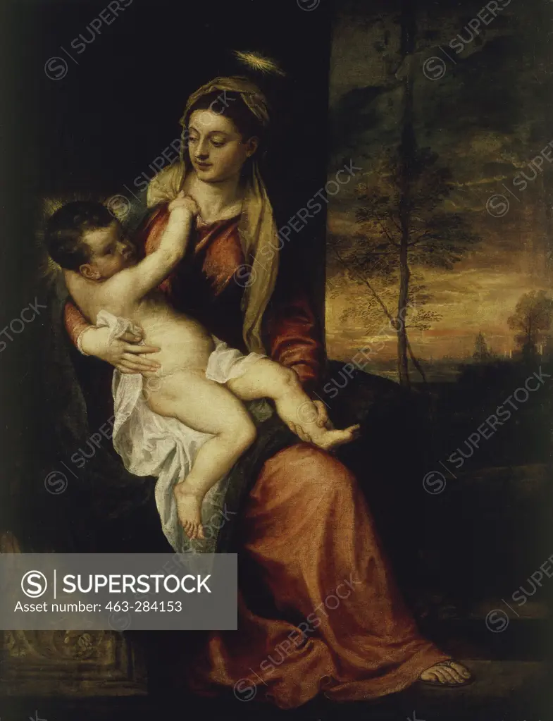 Titian / Madonna and Child, Evening