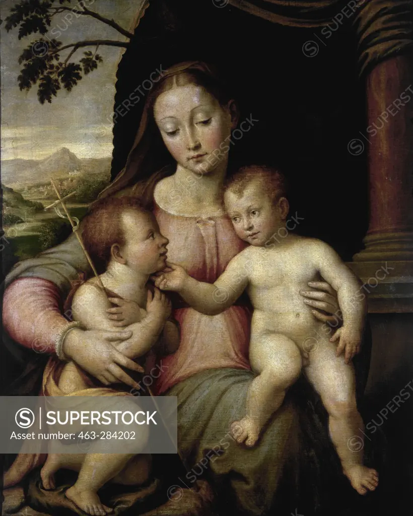 Mary and Child and John / Longhi