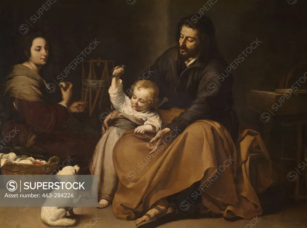 Holy Family with Bird / Murillo / c.1650