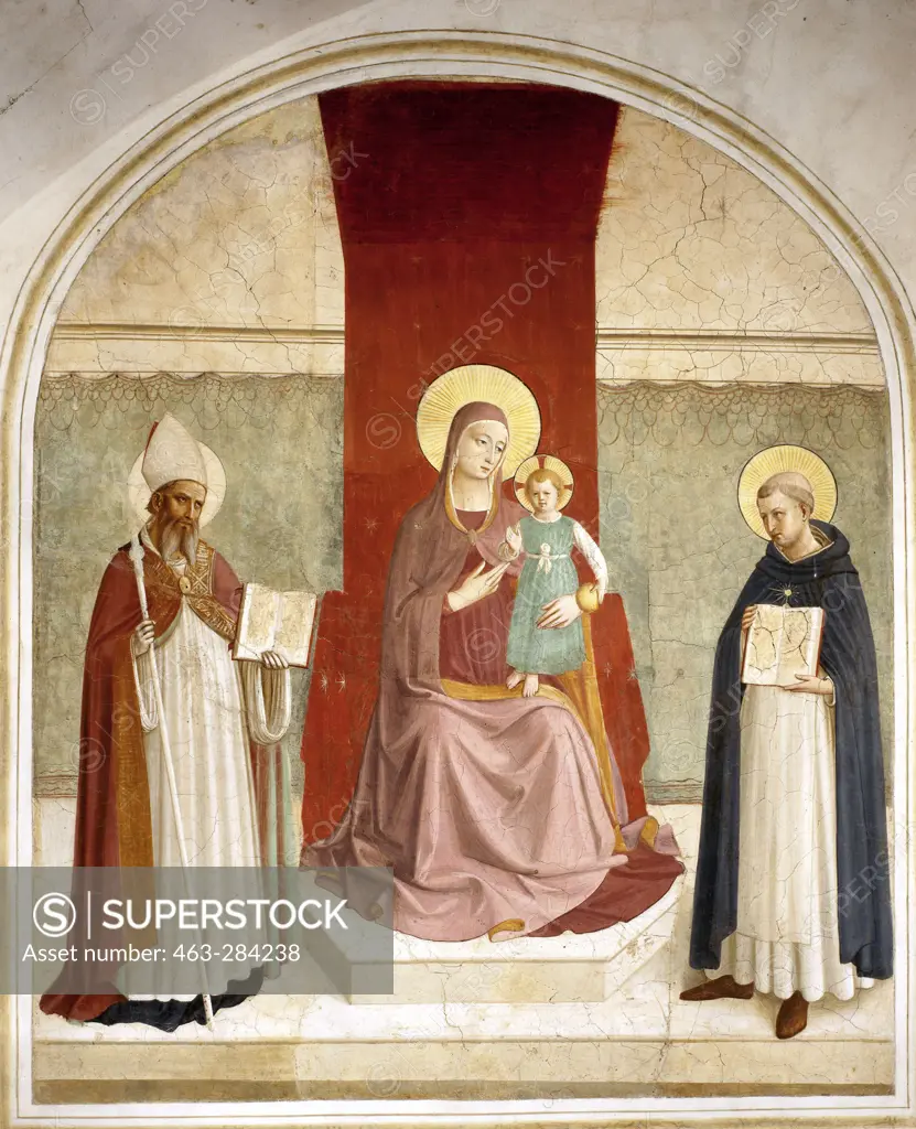 Fra Angelico /Mary w.Child a.Saints/ C15