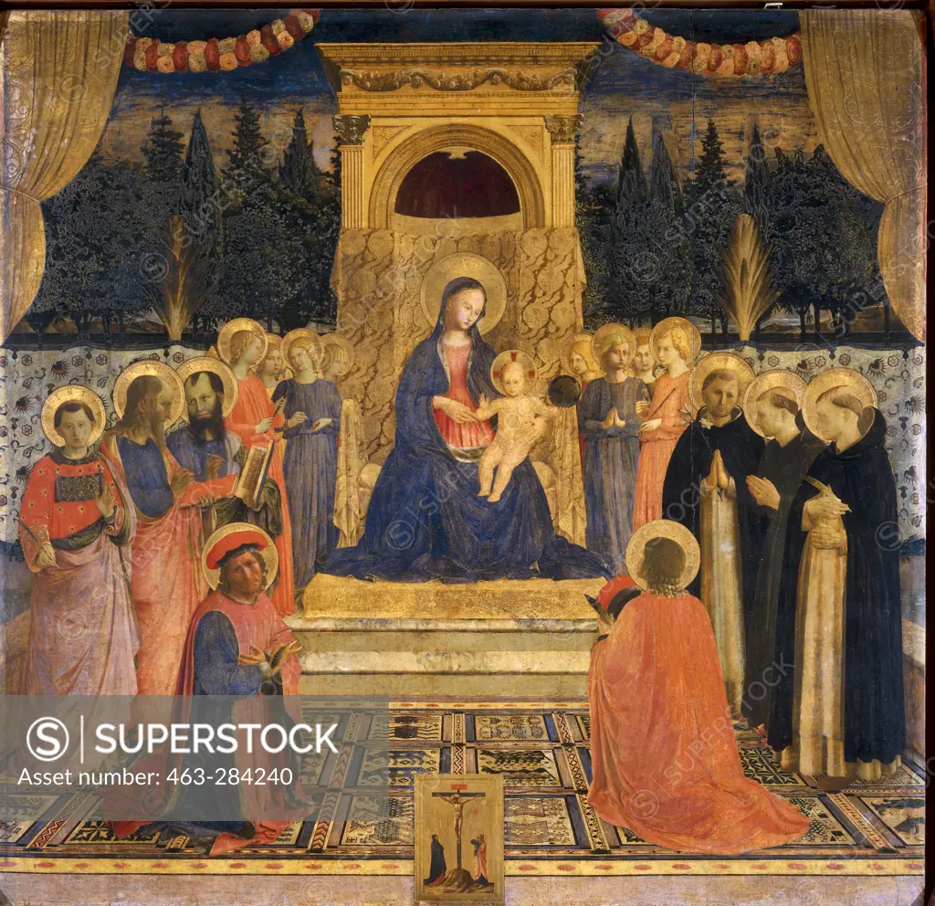 Fra Angelico / Mary w.Child & Saints/C15
