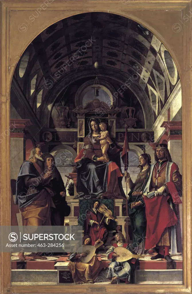 Mary, Child & Saints / Montagna / 1499