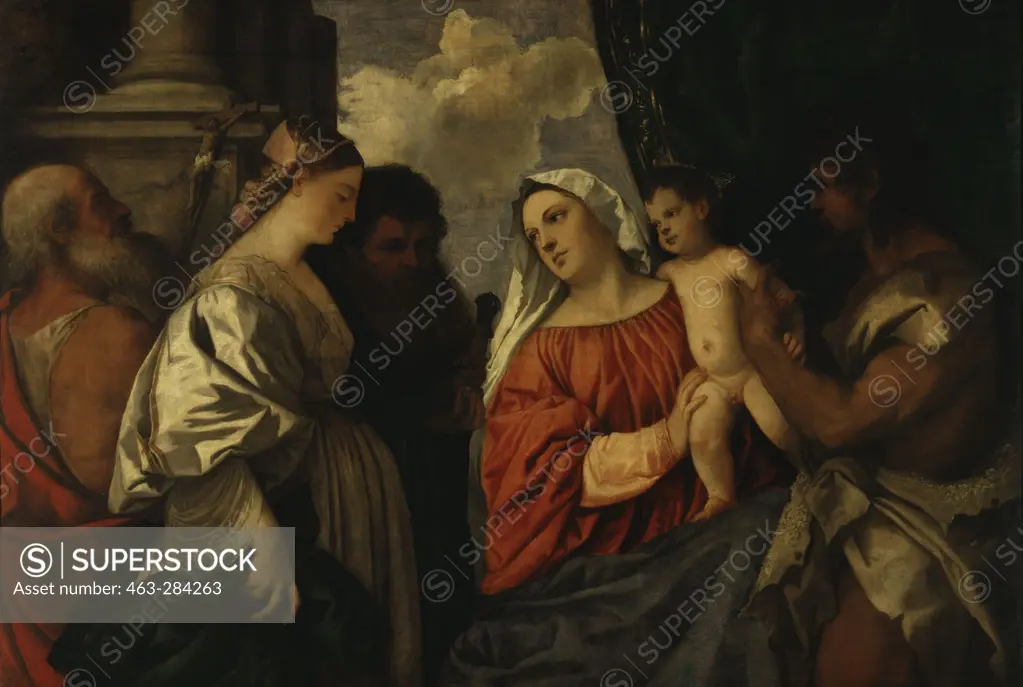 Titian / Madonna and Child with Saints