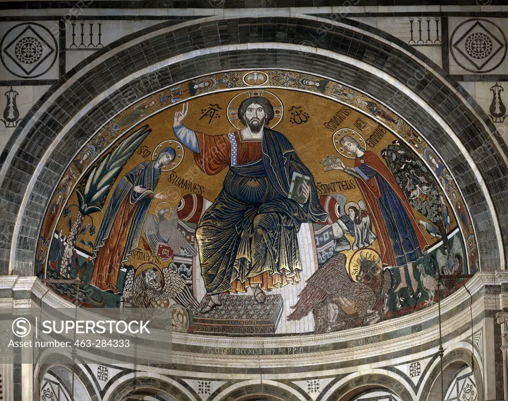 Enthr.Christ /Mosaic, S.Min.al Monte/C13
