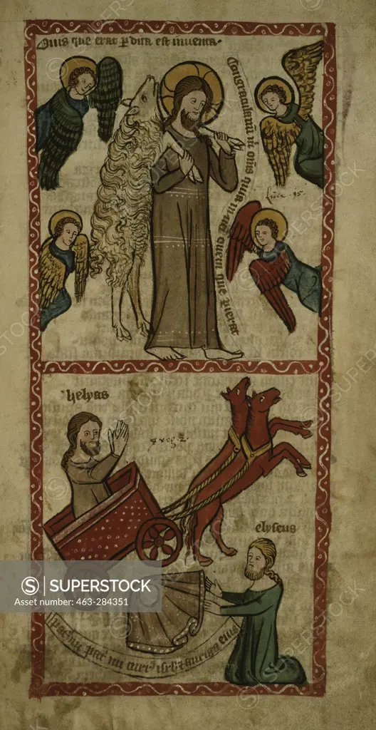 The Good Shepherd & Elijah / c.1360