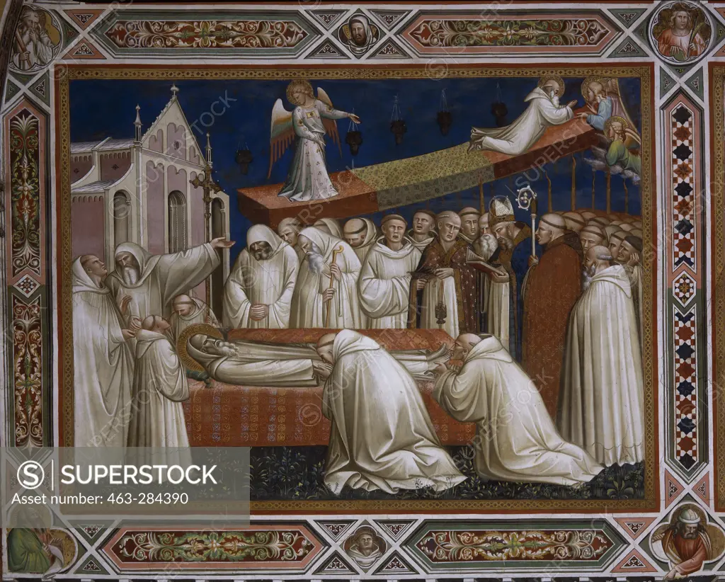 Sp.Aretino / Death of St.Benedict / C14