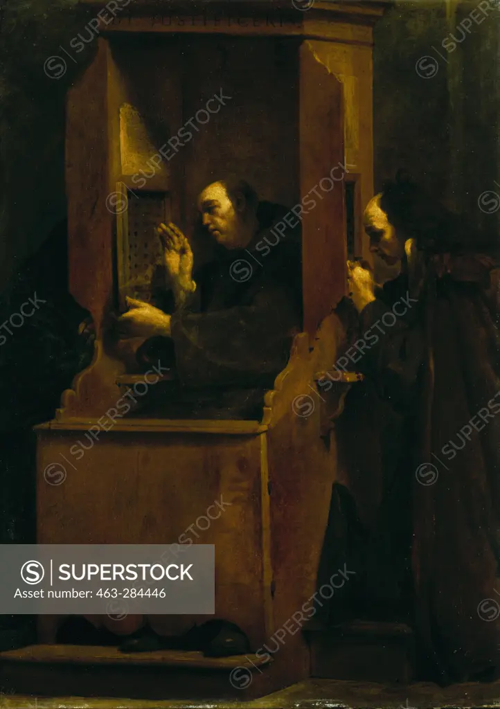 Confession / G.M.Crespi / Oil on Canvas