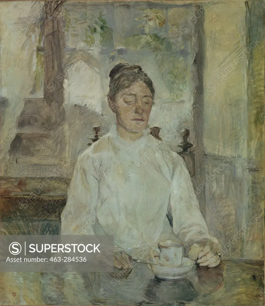 Toulouse-Lautrec / Mother at breakfast