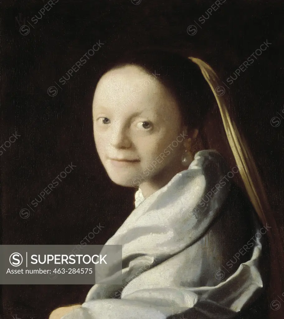Vermeer / Head of a girl / 1670